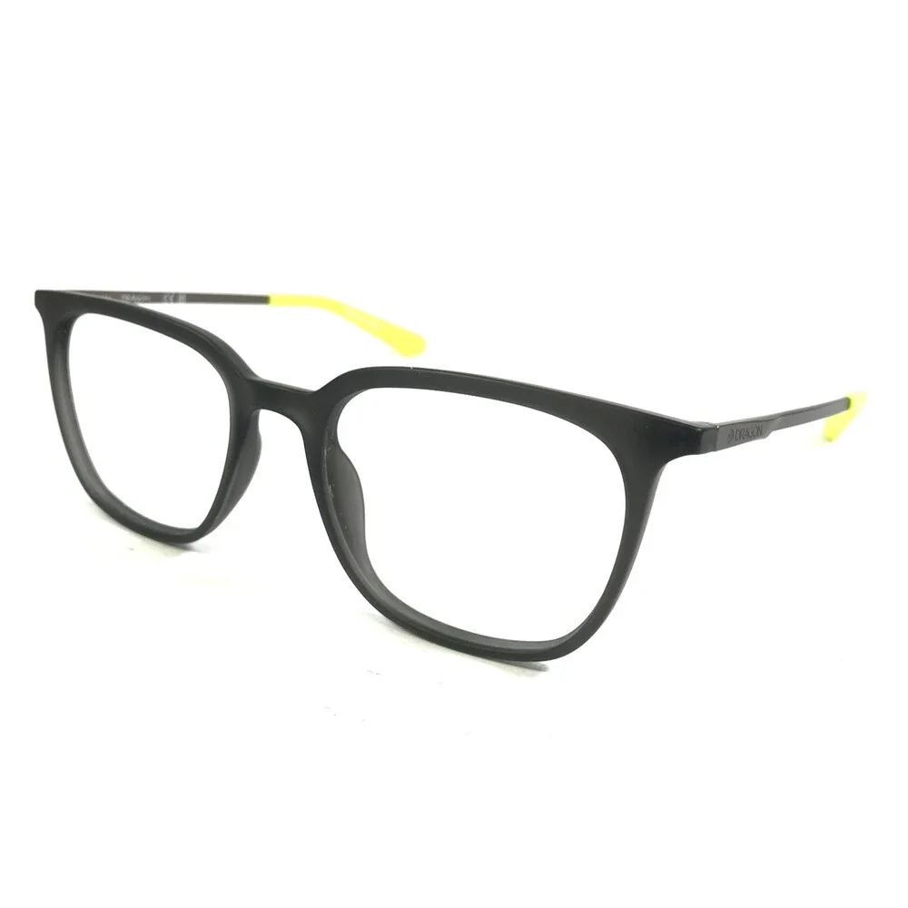 Dragon Eyeglasses Frames ZIGGY LL ION 022 Matte Dark Gray Square 55-20-145